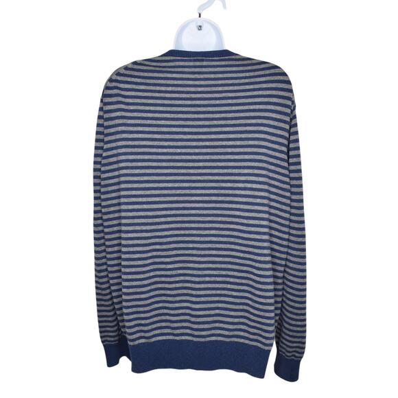 Gap Sweater Mens XL 100% Cotton Grandpa V Neck Nautical Cozy Academia Retro‎ - Picture 5 of 9